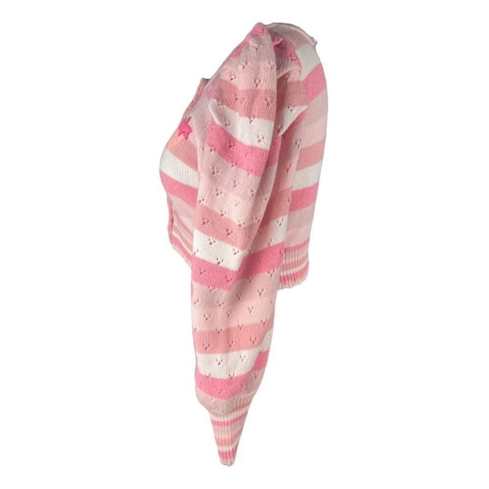 Rare style. LoveShackFancy Cropped Cardigan – Rose Water Swirl Cherry Strawberry - Picture 6 of 12